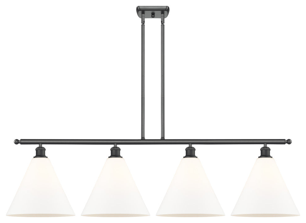 Innovations 516-4I-BK-GBC-121 4 Light Island Light, Matte Black