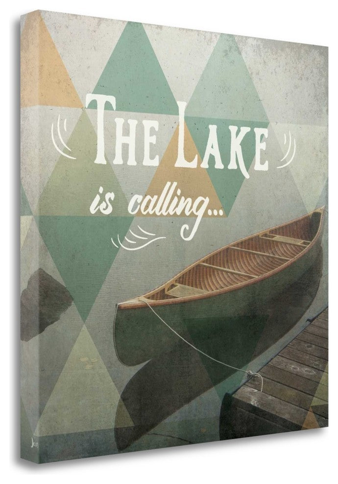 "Calm Waters II" By Jess Aiken,Ready to Hang Giclee Print on Gallery Wrap Canvas