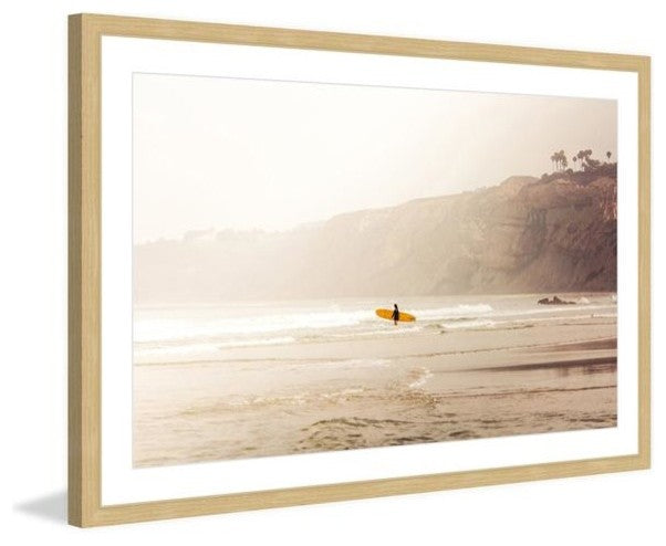 "Surfer Girl" Framed Painting Print, 30"x20"