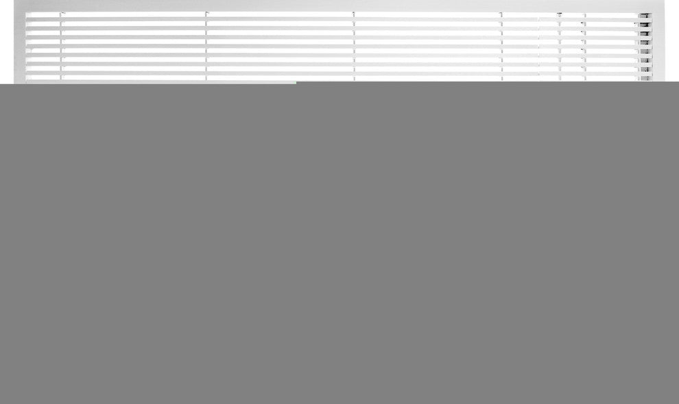 AG20 Series 6"x 42" Right Door Solid Aluminum Fixed Bar, White-Gloss