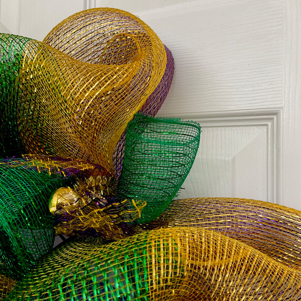 Mardi Gras All That Jazz Musical Note Wreath