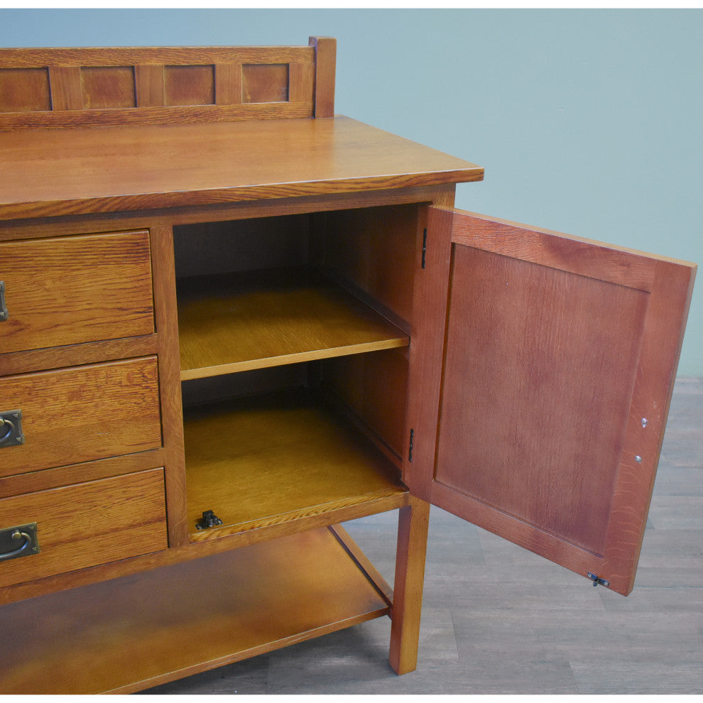 Mission Turner Sideboard with 3 Drawers and 2 Doors, Michael's Cherry (MC-A)