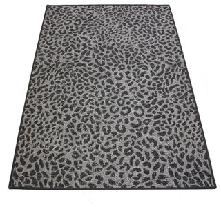 Vumbura Plains Area Rug, Indoor/Outdoor, Accent Carpet, Charcoal, 2'x3'