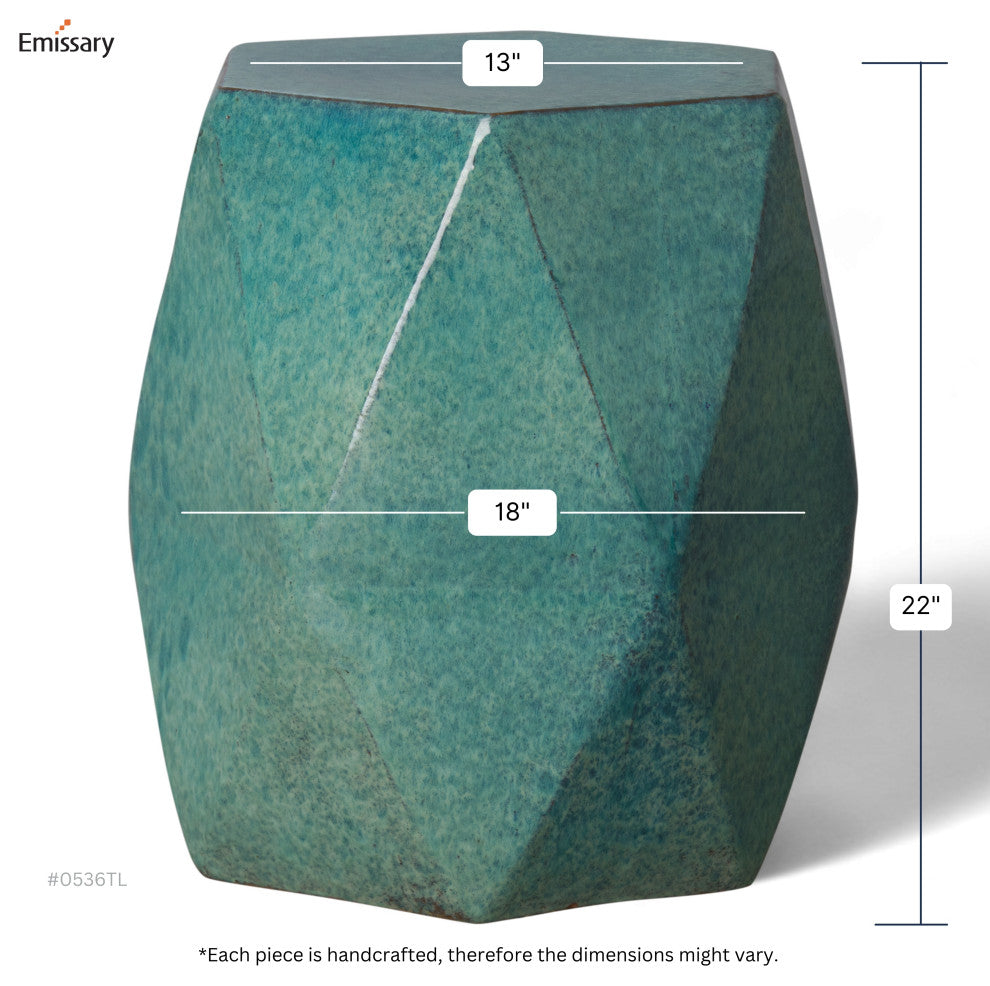 Large Teal Matrix Stool