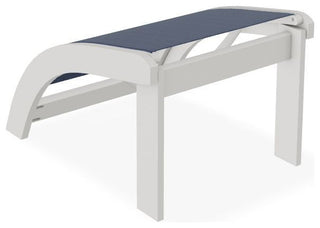 Adirondack Sling Outdoor Ottoman, Mavi/Snow