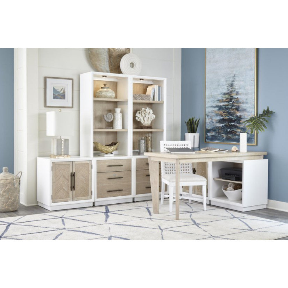 Boca Grande Open Low Bookcase With USB