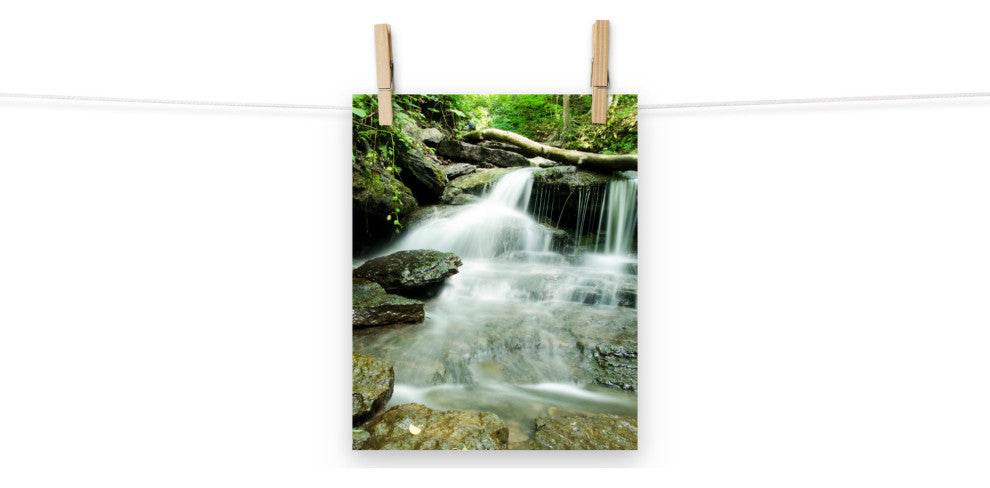 Pixley Falls 2 Landscape Photo, Waterfall Unframed Wall Art Print, 8" X 10"