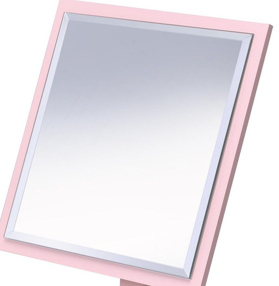 Pretty Pink Square Make Up Vanity Mirror