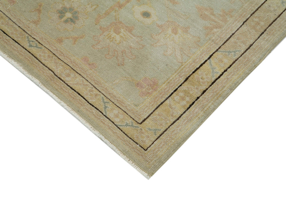 Rug N Carpet - Handmade Oriental 2' 10" x 11' 9" Runner Oushak Area Rug