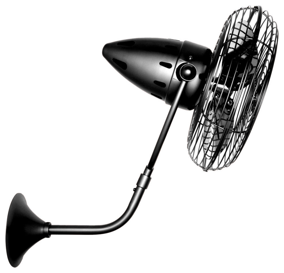 Matthews Fan, Bruna Parede Wall Fan, Black