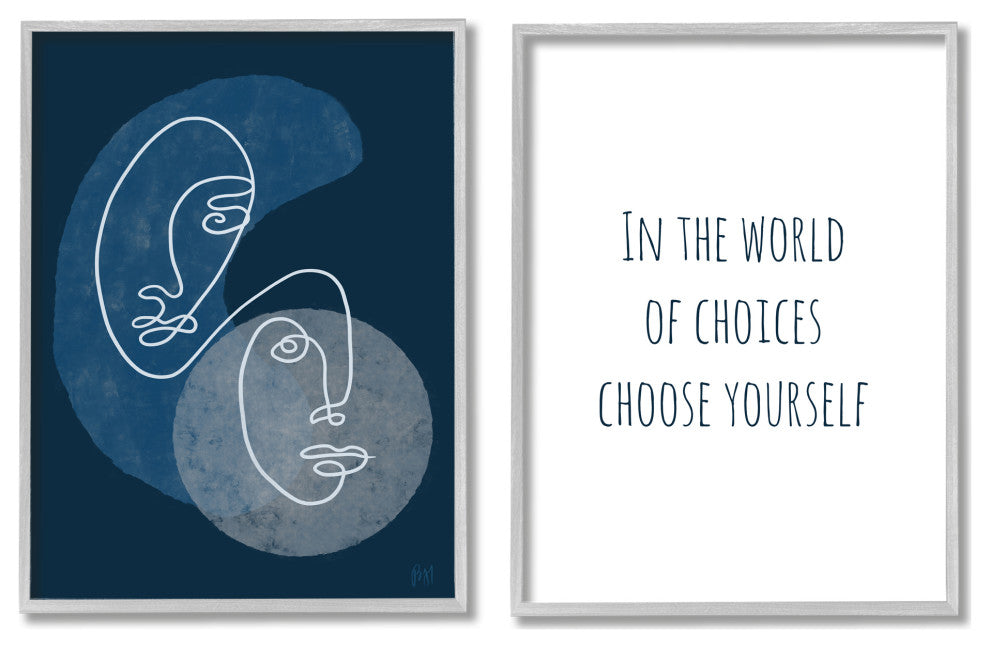 In The World Choose Yourself Two Faces,16 x 20