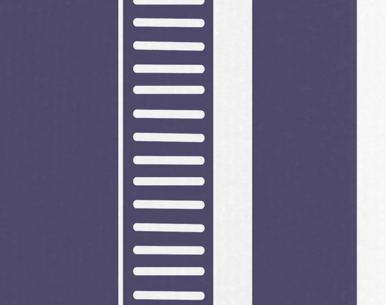 18x30" Dashing Stripe Stripe Print Hand Towels, Navy Blue