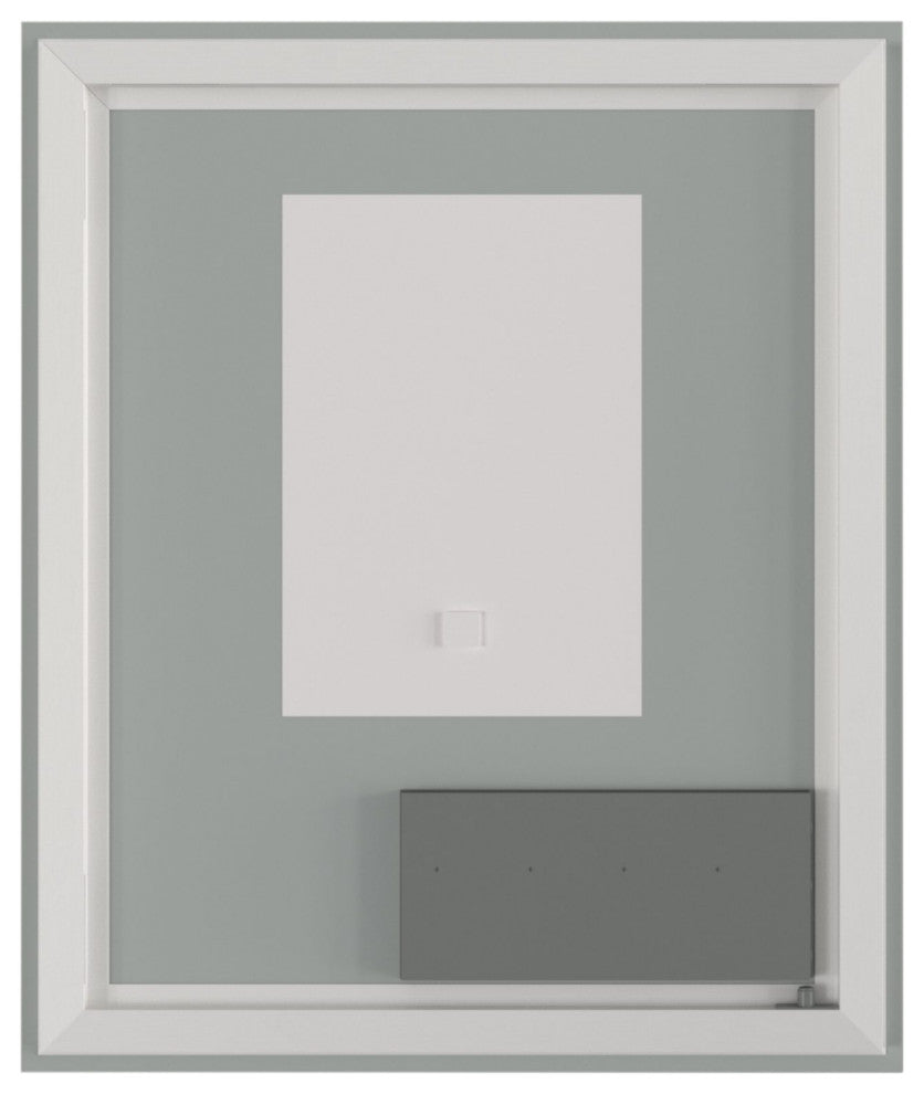 Rectangular Frameless Dimmable Anti-Fog Wall Mounted LED Bathroom Vanity Mirror, 30" X 36";