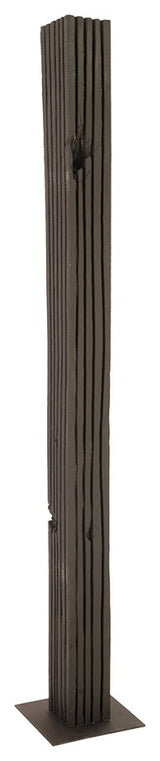 Black Wood Abstract Sculpture, 6x5x82"