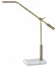 Sleek Brass Metal Adjustable And Dimmable Led Desk Lamp