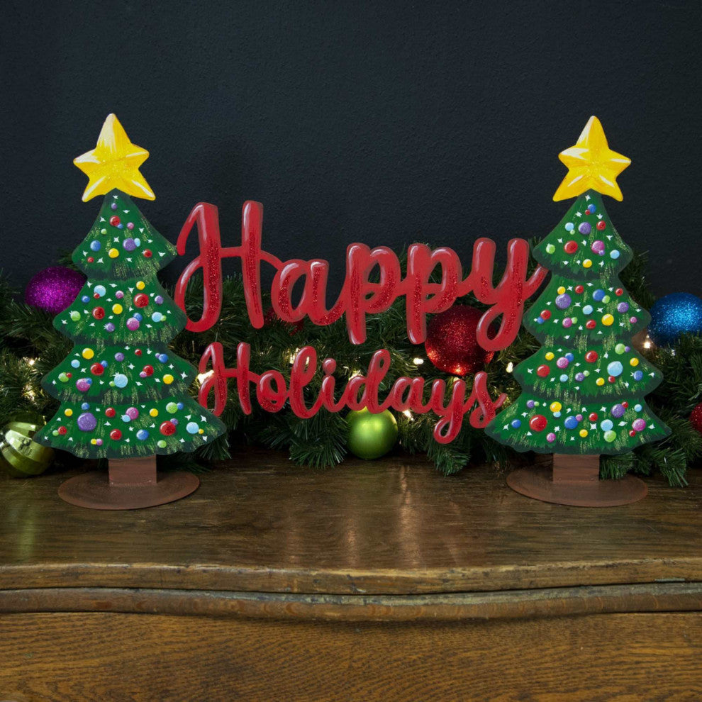 Round Top Collection Merry & Bright Tree Centerpiece Christmas Holidays C21016