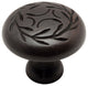Leaf Cabinet Round Knob, Oil Rubbed Bronze, Set of 25