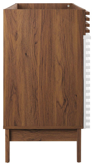 Render 48" Single Bathroom Vanity Cabinet, White Walnut