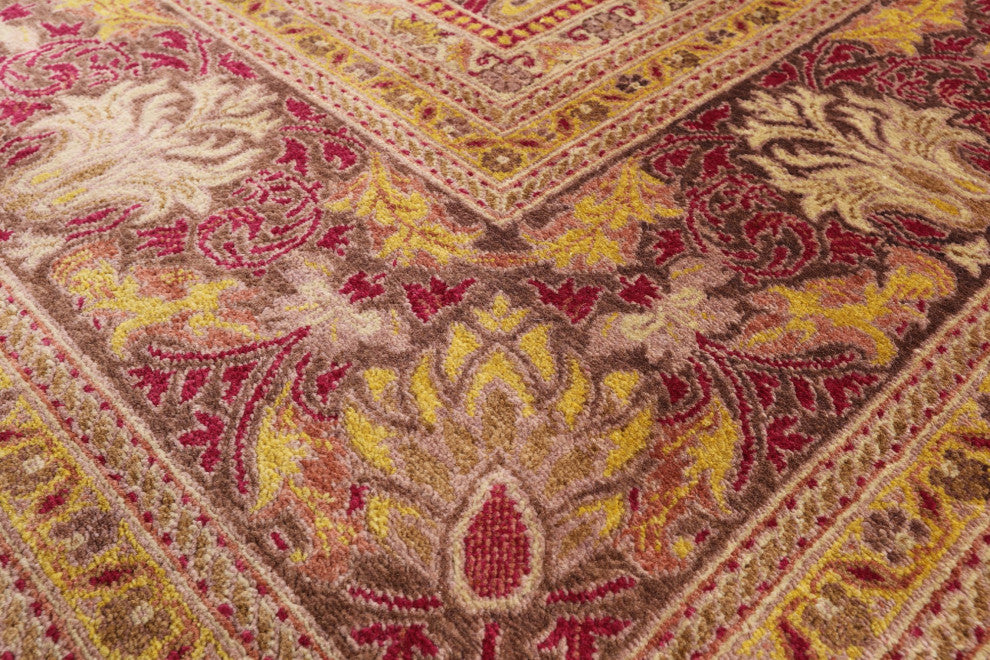 9' 1" X 12' 0" William Morris Hand Knotted Wool Rug Q4872
