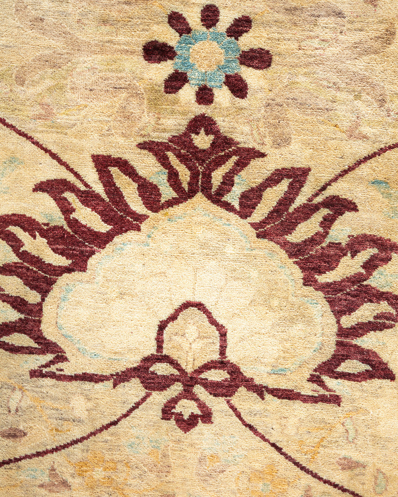 Mogul, One-of-a-Kind Hand-Knotted Area Rug, Ivory, 8' 2" x 10' 3"