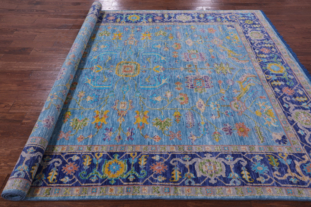 Turkish Oushak Handmade Wool Rug 8' 0" X 10' 2" - Q15604