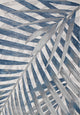 Abani Nova NOV110A Blue and Grey Floral Palm Area Rug