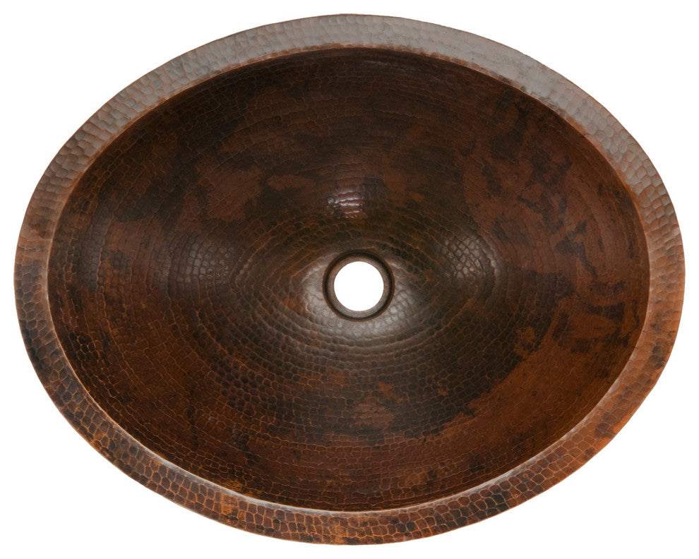 Premier Copper Products BSP2_LO20FDB 20" Under Counter Copper Sink Package