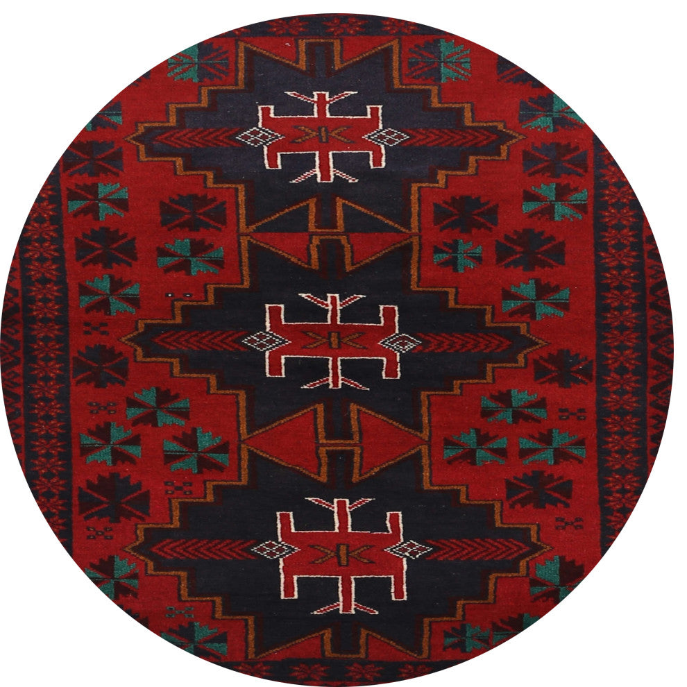 Ahgly Company Indoor Round Traditional Area Rugs, 3' Round