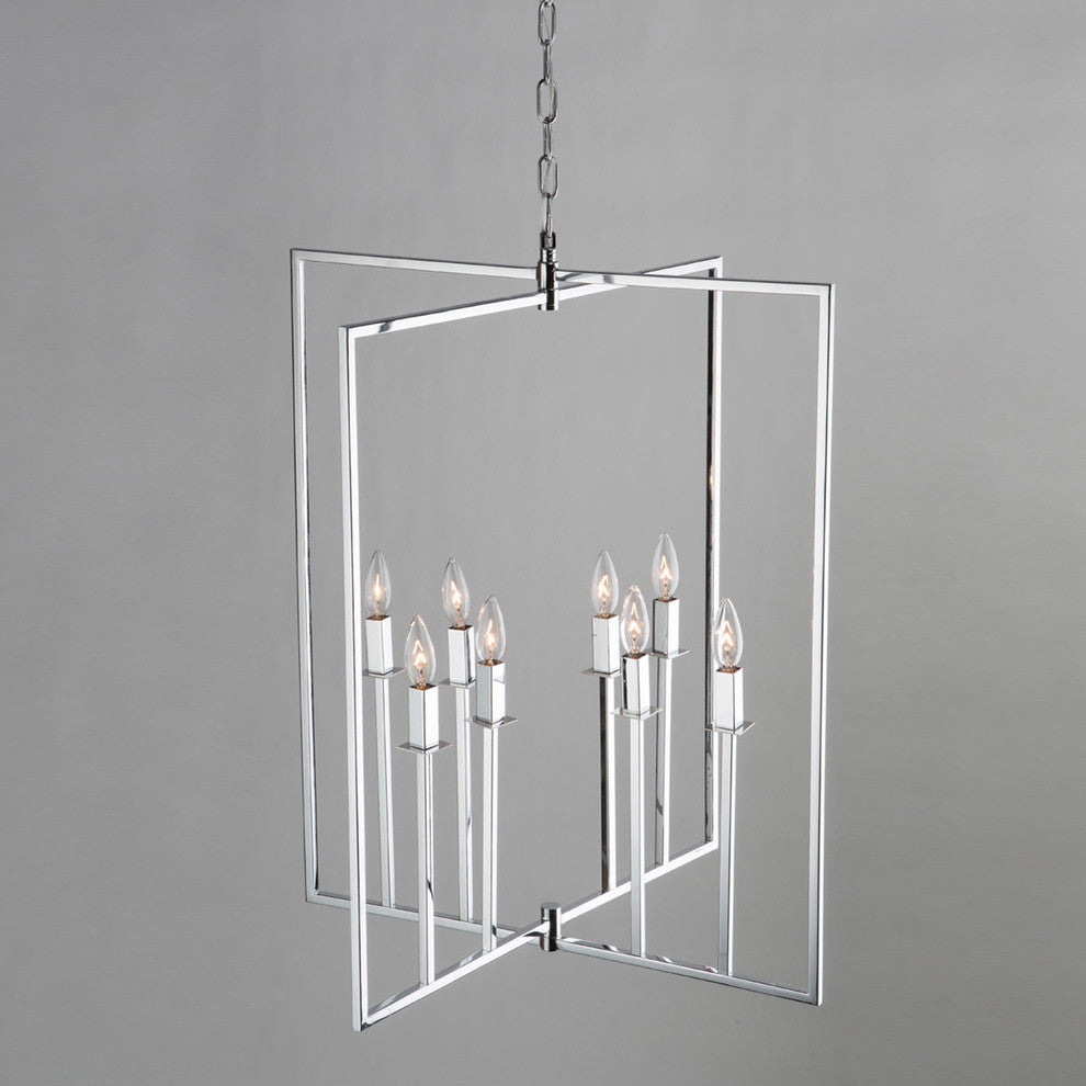 Allston AC10722CH 8-Light Chandelier, Chrome