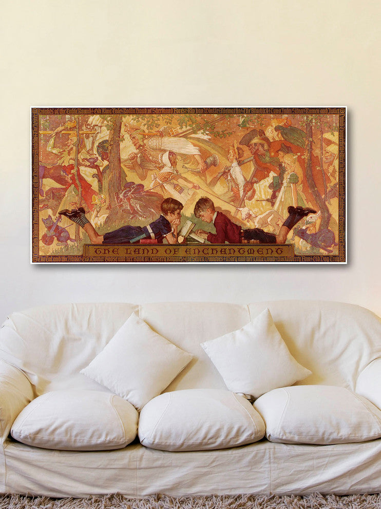 "Land of Enchantment"  Painting Print on Canvas by Norman Rockwell