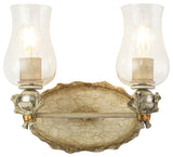 Trellis 2-Light Bath Vanity Light, Bone