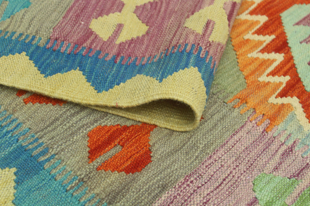 Sangat Kilim Debra Red/Blue Rug, 4'10x6'7