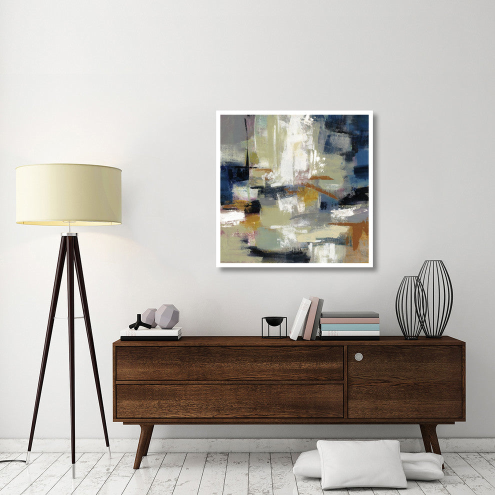 "Full Moon II with White" Digital Paper Print by Silvia Vassileva, 38"x38"