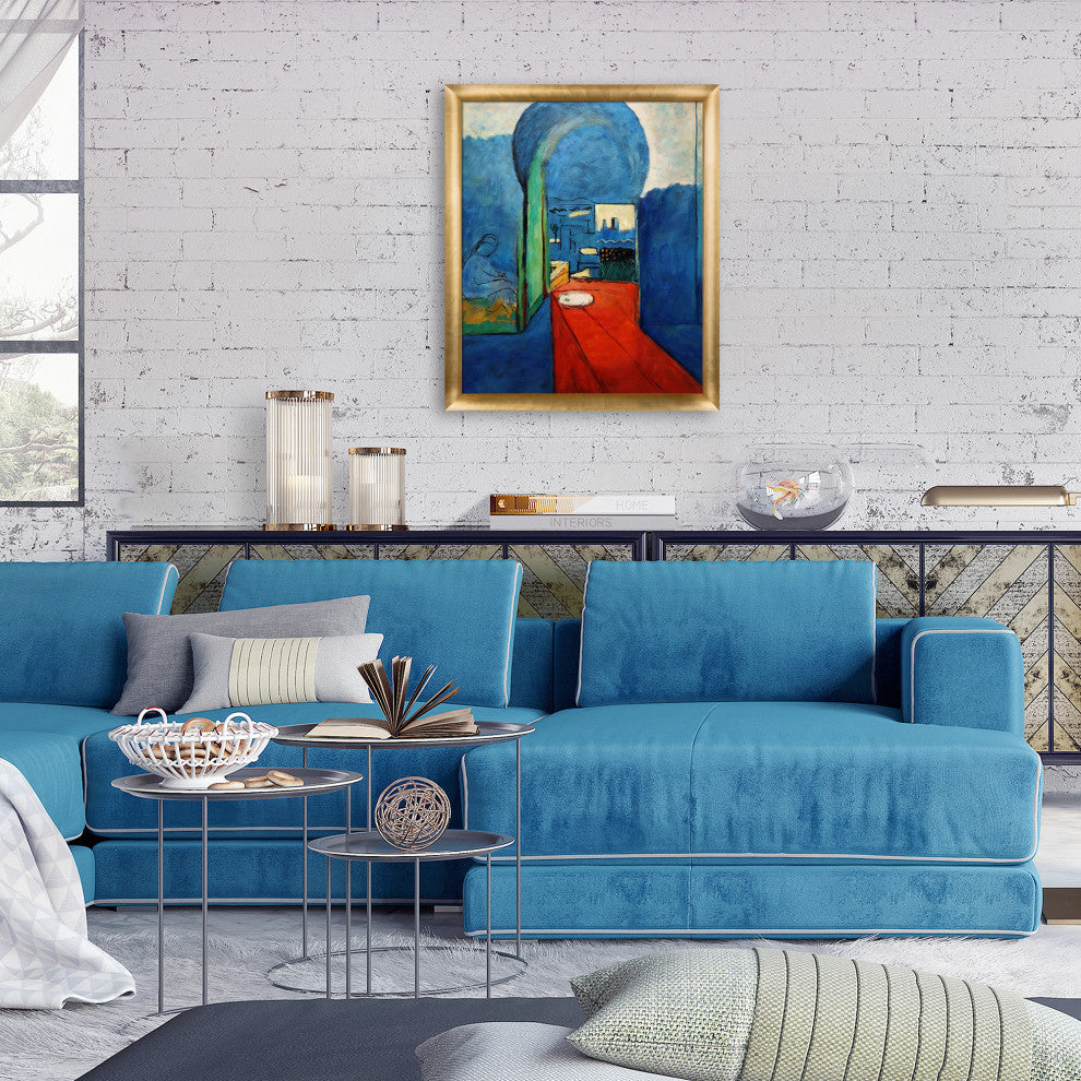 La Pastiche Entrance to the Kasbah with Gold Luminoso Frame, 23" x 27"