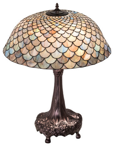Meyda Lighting 230462 31" High Tiffany Fishscale Table Lamp
