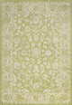 Tela Boho Textured Weave Floral Indoor/Outdoor Rug, Green/Cream, 4 X 6
