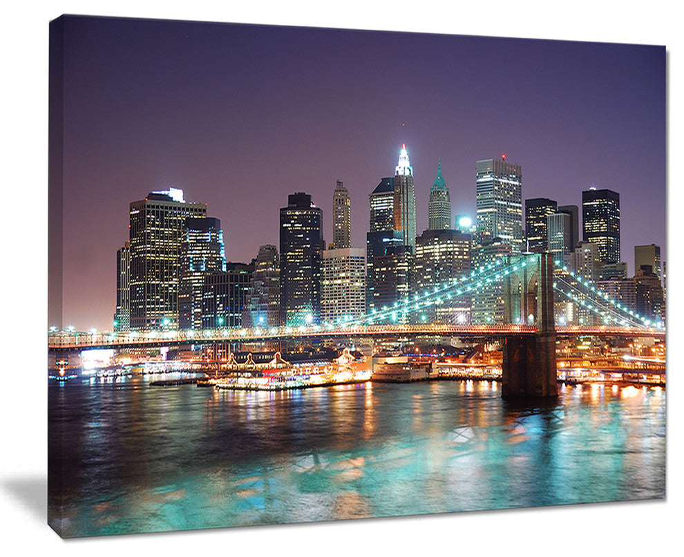 "New York City Manhattan Skyscrapers" Canvas Print40"x30"