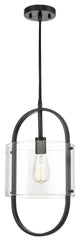 Innovations 371-1P-BK-CL-LED 1-Light Mini Pendant, Matte Black