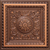 Antique Copper 3D Ceiling Panels, 2'x2', 100 Sq Ft, Pack of 25