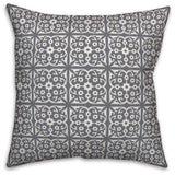 Gray Tile 20x20 Throw Pillow Cover
