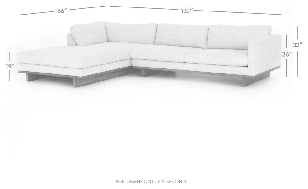 Everly 2 Pc Sectional-Laf Chaise-86"