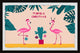 "Tropical Christmas" Framed Painting Print, 12x8