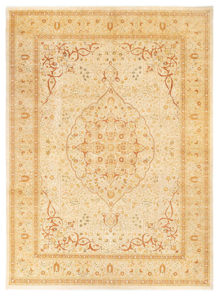 Bailey, One-of-a-Kind Hand-Knotted Area Rug Ivory, 10'2"x13'10"