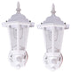 Battery-Powered Motion Activated Plastic LED Wall Sconce, White, Set of 2