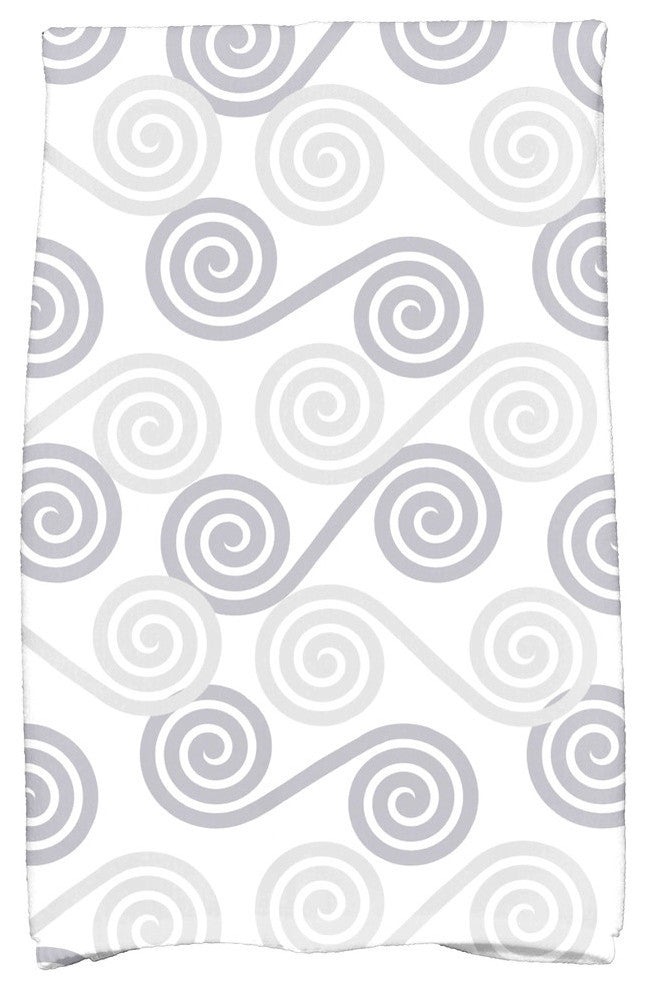 Rip Curl, Geometric Print Kitchen Towel, Gray