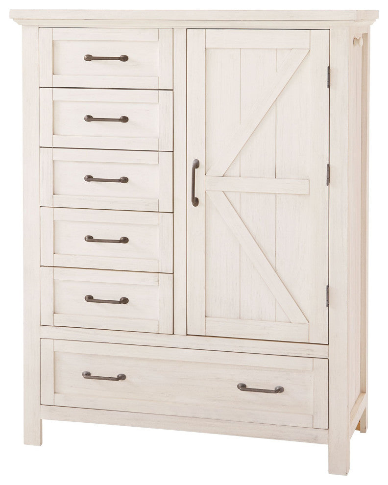 Westfield Wood Chifforobe, Brushed White