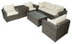 7 Piece Patio Furniture Set Outdoor Wicker Sofa Suite
