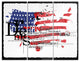 "Vintage Fashion USA Flag" Map Metal Wall Art, 3 Panels, 36"x28"
