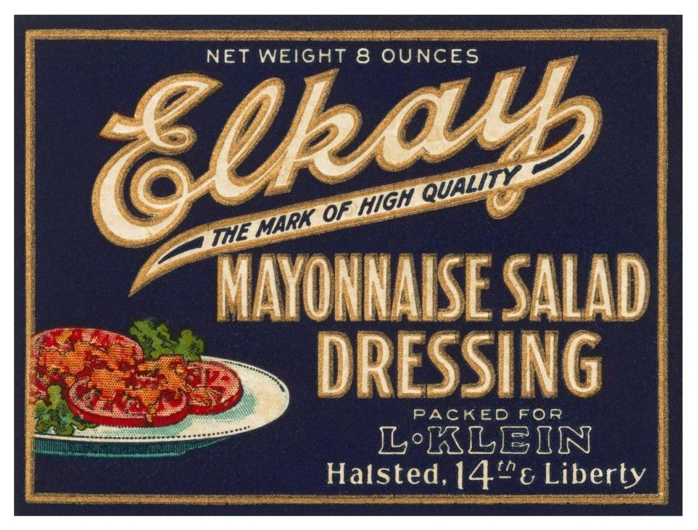 "Elkay Mayonnaise Salad Dressing" Digital Paper Print by Retrolabel, 38"x29"