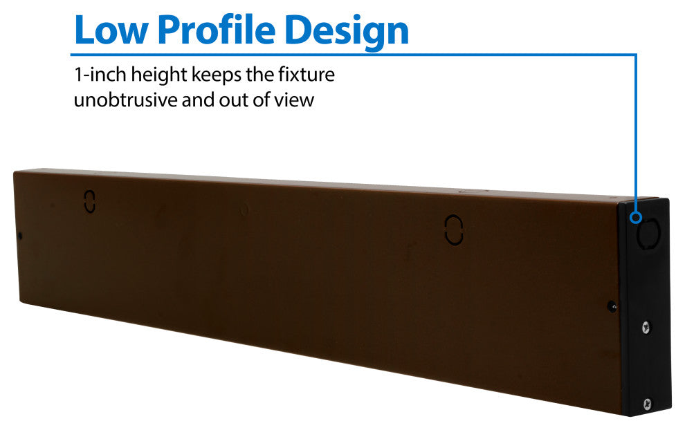 NUC-5 Series Selectable LED Under Cabinet Light, Oil Rubbed Bronze, 21.5